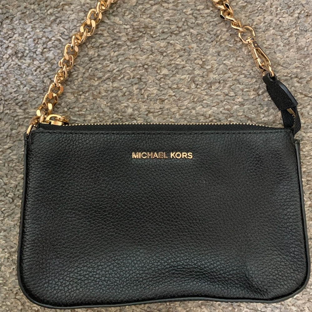 Michael Kors Black Leather Handbag